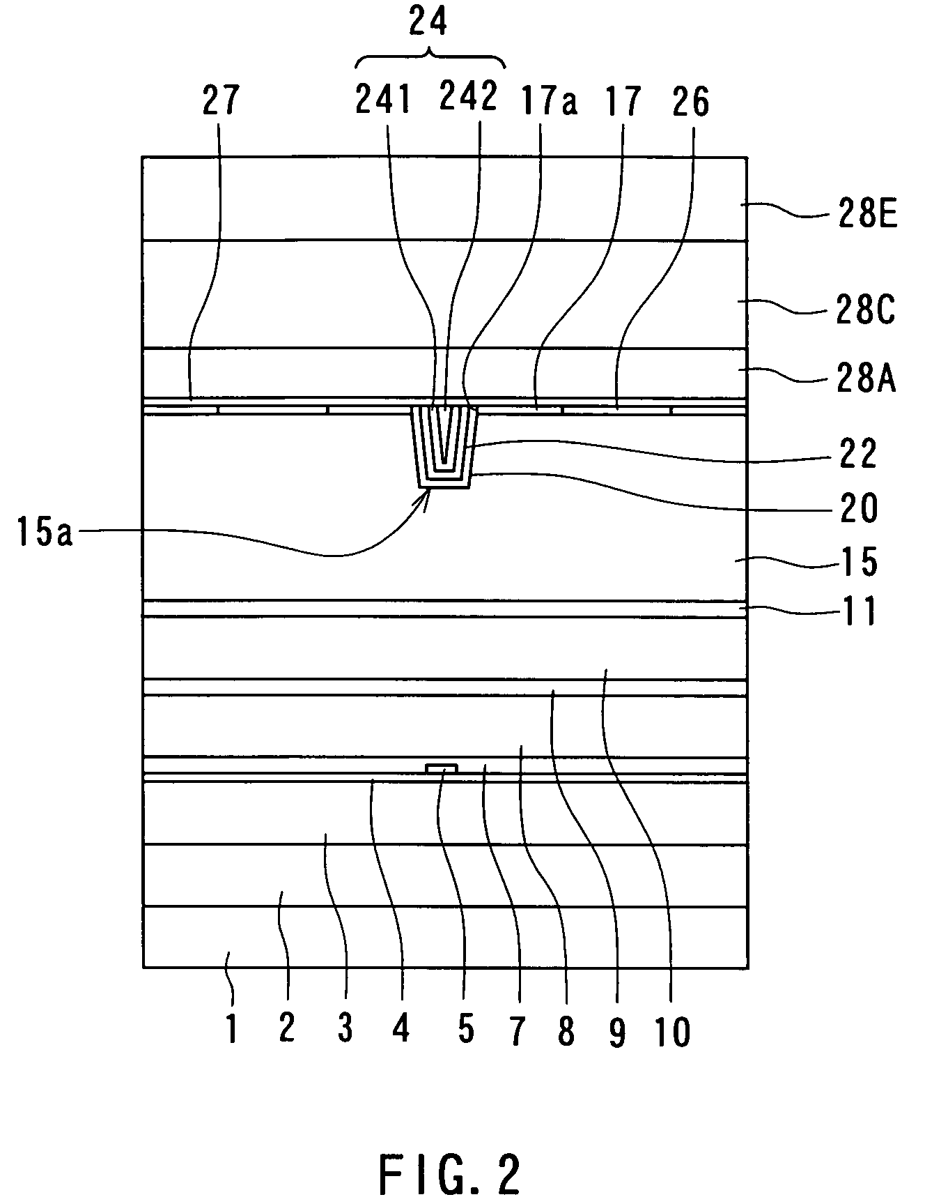 Magnetic head for perpendicular magnetic recording that has a pole layer having a shape for easy forming, reducing track width and improved writing characteristics