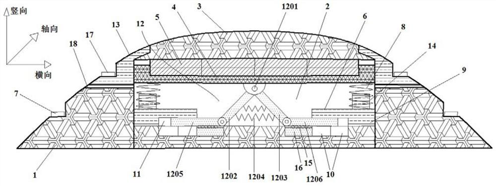 A road-use piezoelectric power generation deceleration belt