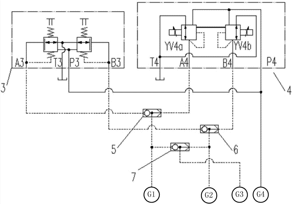 Integrated control valve of logging winch and logging winch system