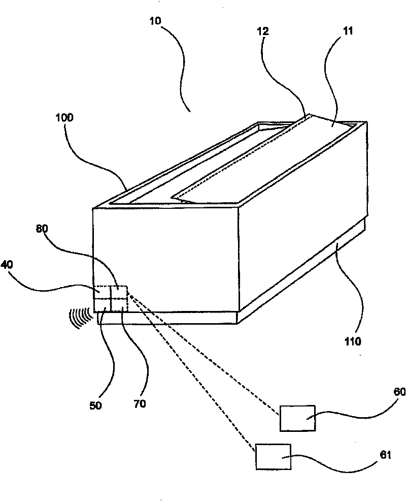 Method for the securing and monitoring of containers and container with securing and monitoring means