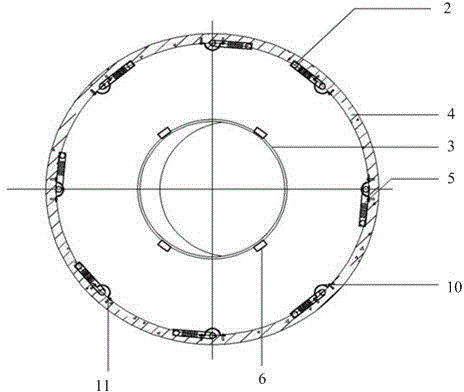 Device for preventing chimney rain and gypsum rain by heating inner cylinder wall of wet chimney through steam