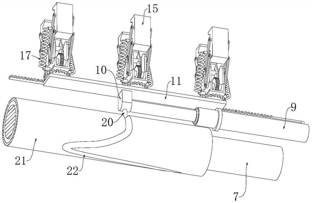 Precision treatment system for surface of split blade of aircraft engine and treatment process of precise treatment system