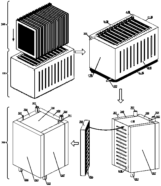 Integrated cross-flow lithium flow battery reactor