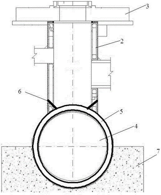 Midway well used for pipe-jacking pipeline