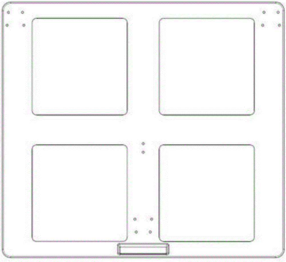 Folding dining table for heavy trucks