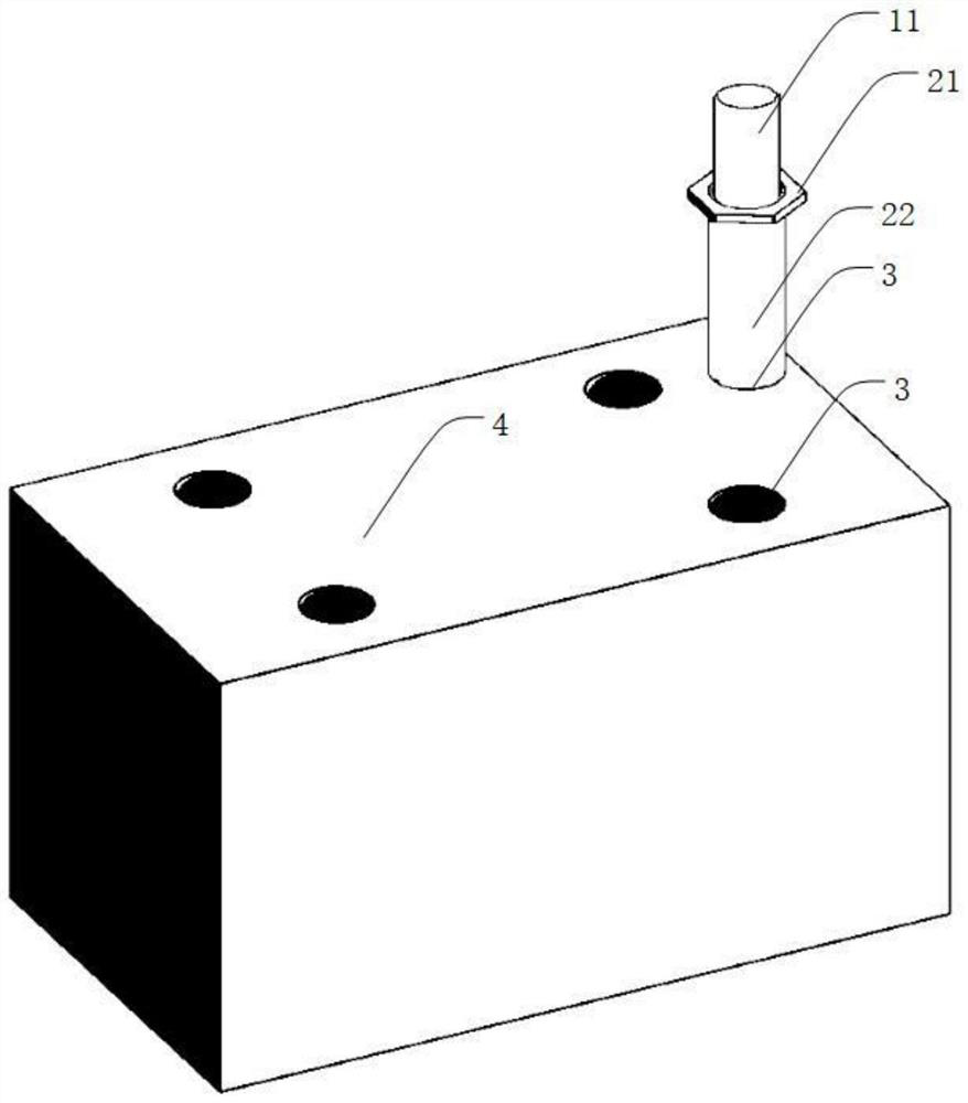 Reusable bolt hole template and method