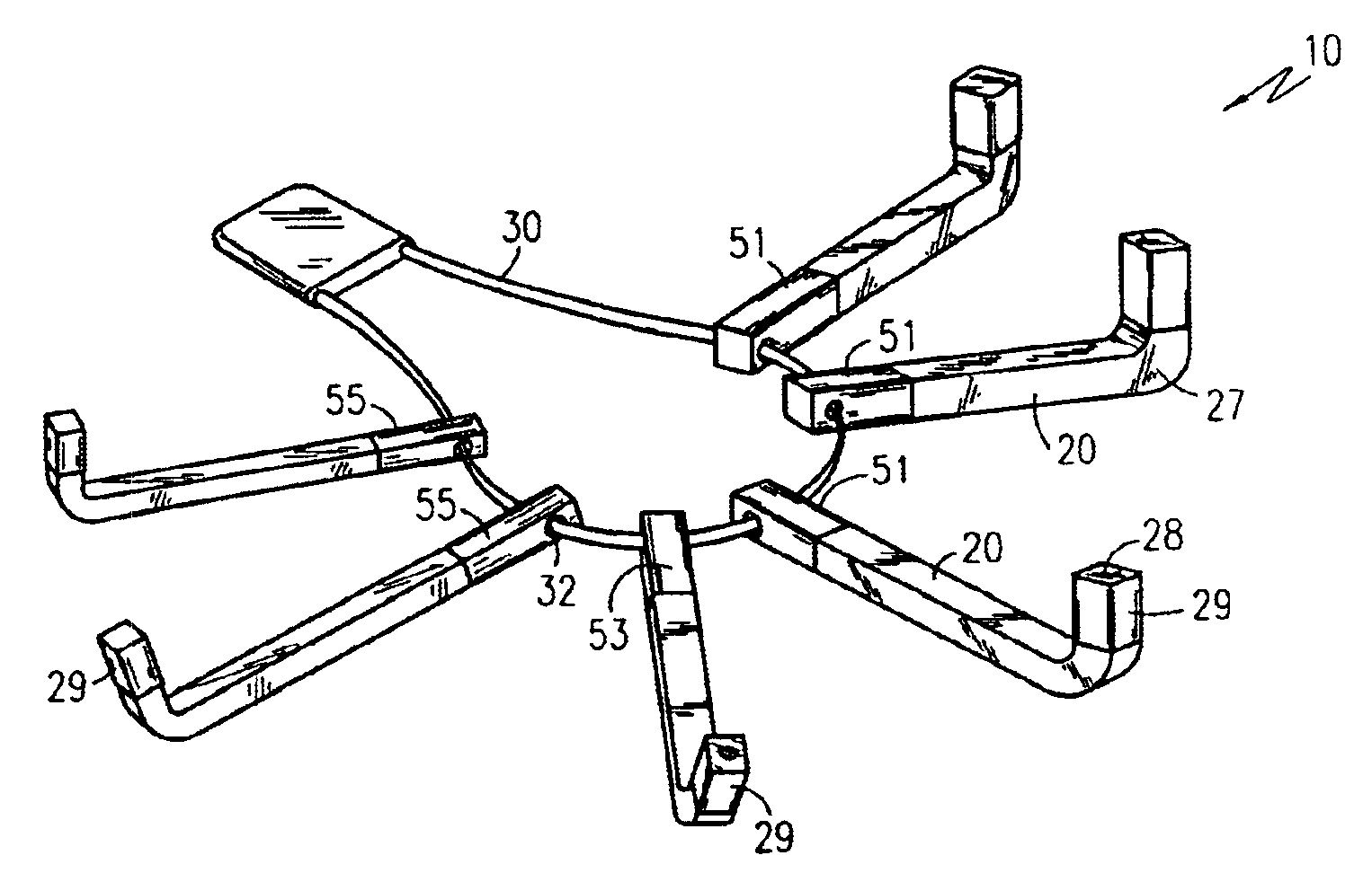 Portable brake pad measuring tool
