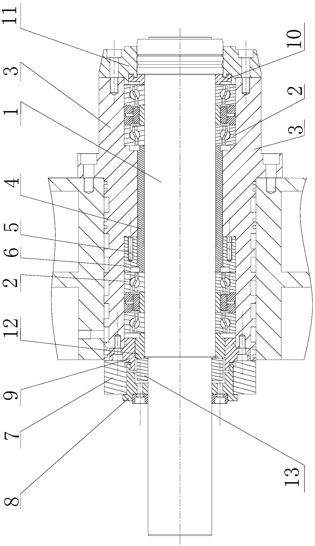 Combined metal cutting machine tool spindle