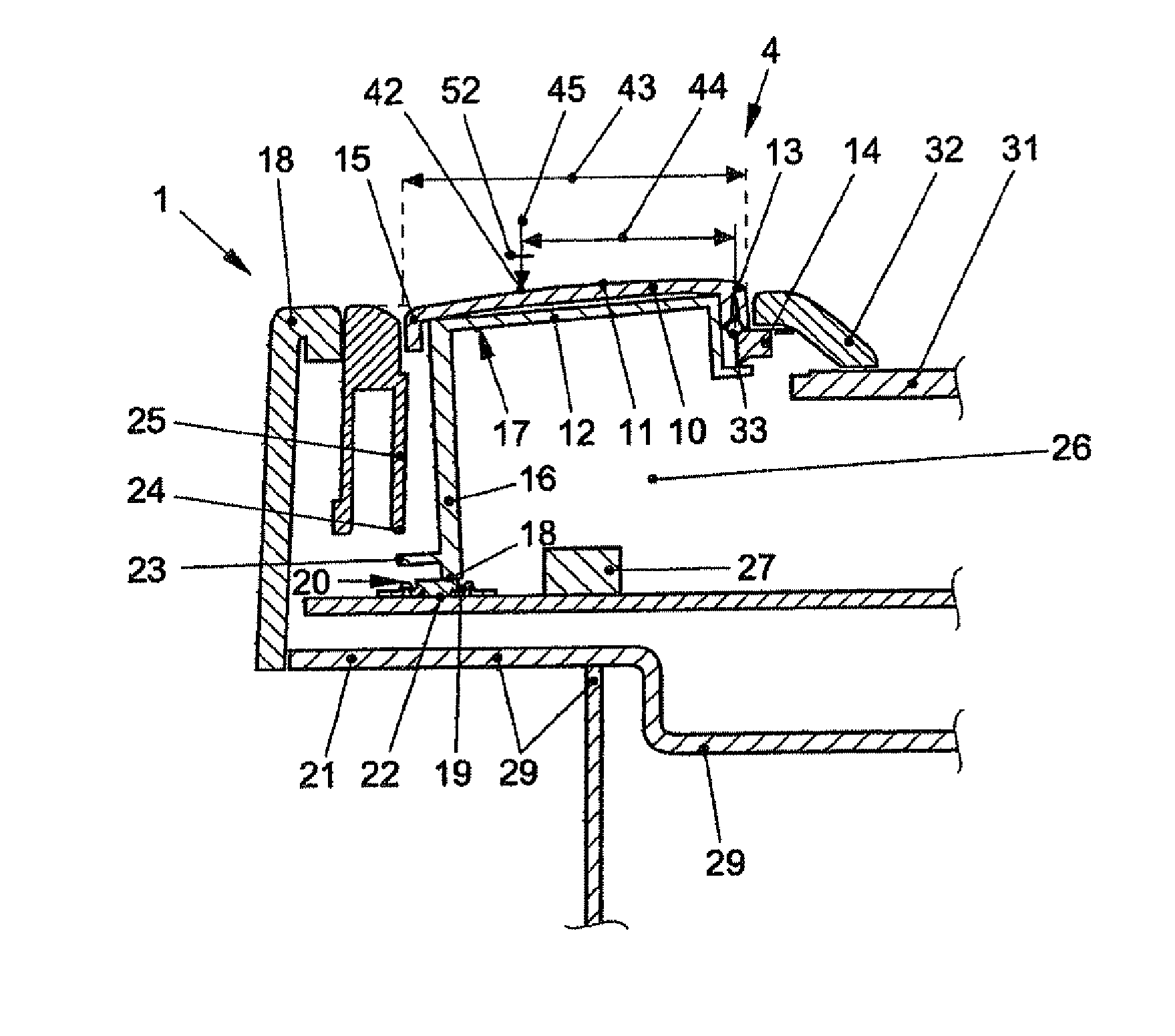 Multifunction display and operating device in a motor vehicle