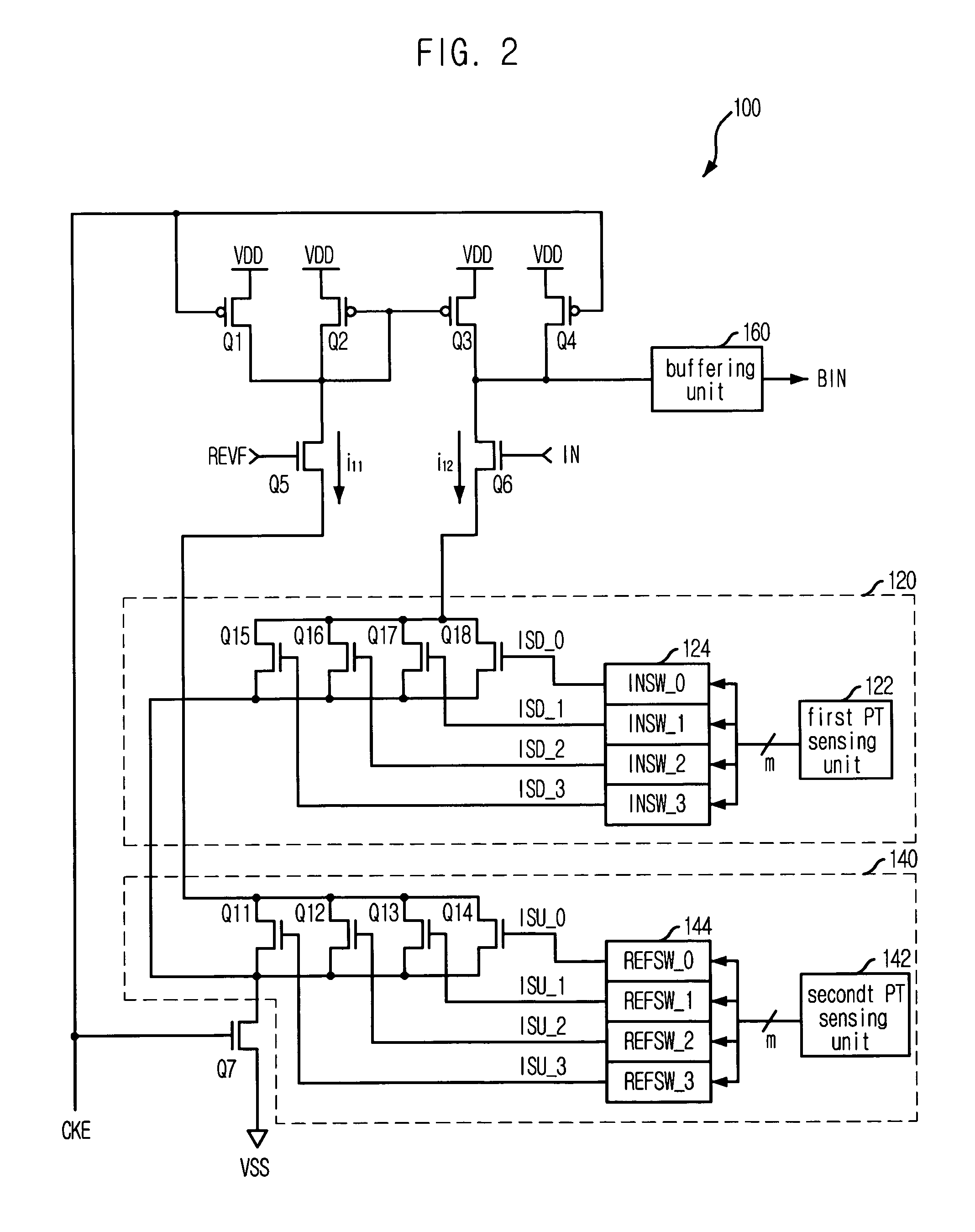 Data input buffer in semiconductor device