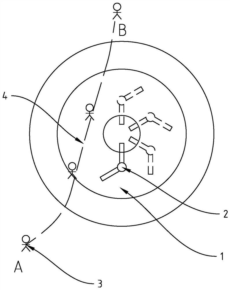 Route guidance system for man-machine cooperation environment and man-machine cooperation method