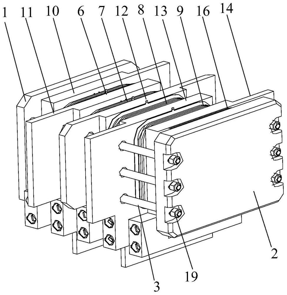 IGBT press-fitting structure