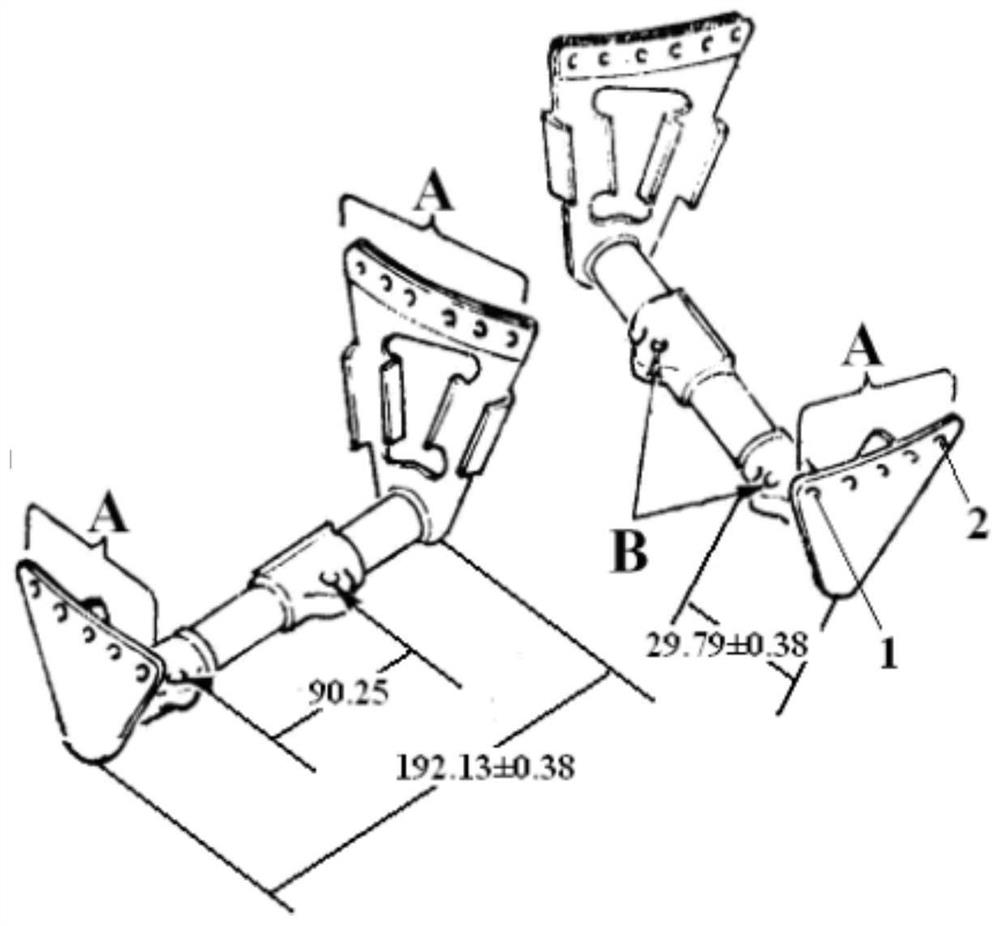 Welding positioning device and method for double-right-angle support assembly of aero-engine