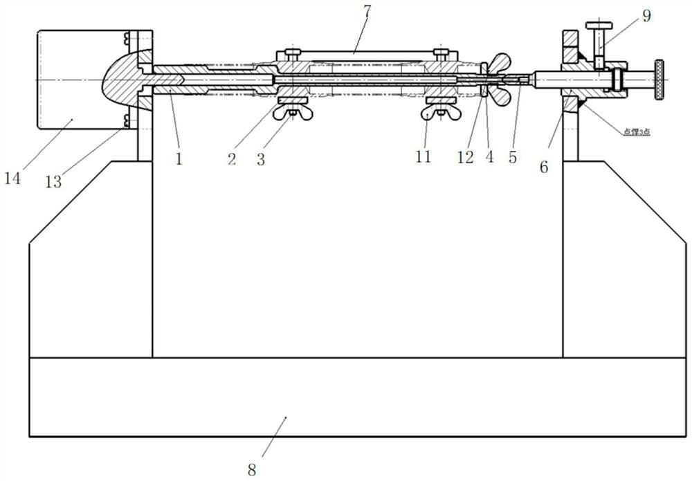 Welding positioning device and method for double-right-angle support assembly of aero-engine