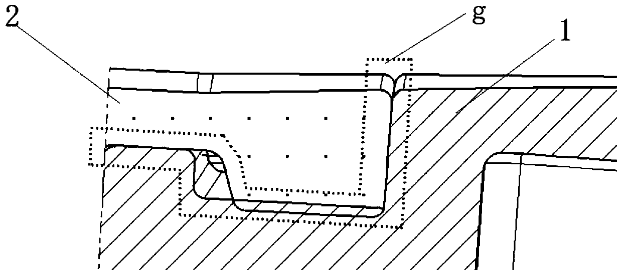 A column joint angle waterproof structure of frameless vehicle door first sealing strip