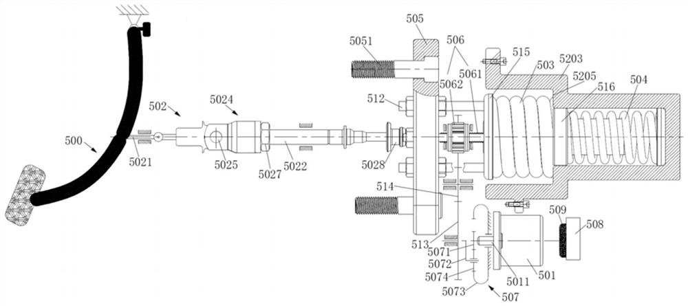 Brake pedal simulator, car braking system and vehicle