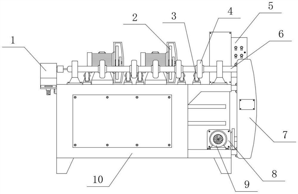 A rebar grinding device with cooling water recovery function