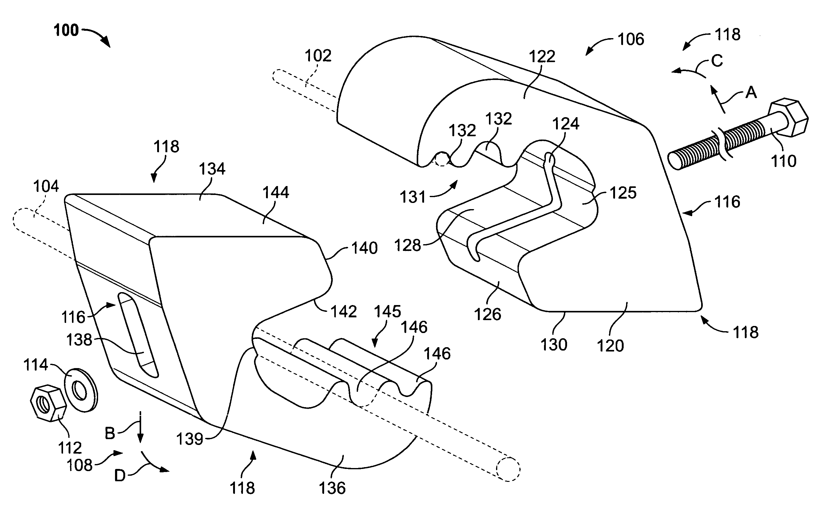 Power utility connector with a plurality of conductor receiving channels