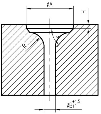 A kind of processing method of diesel engine valve blank