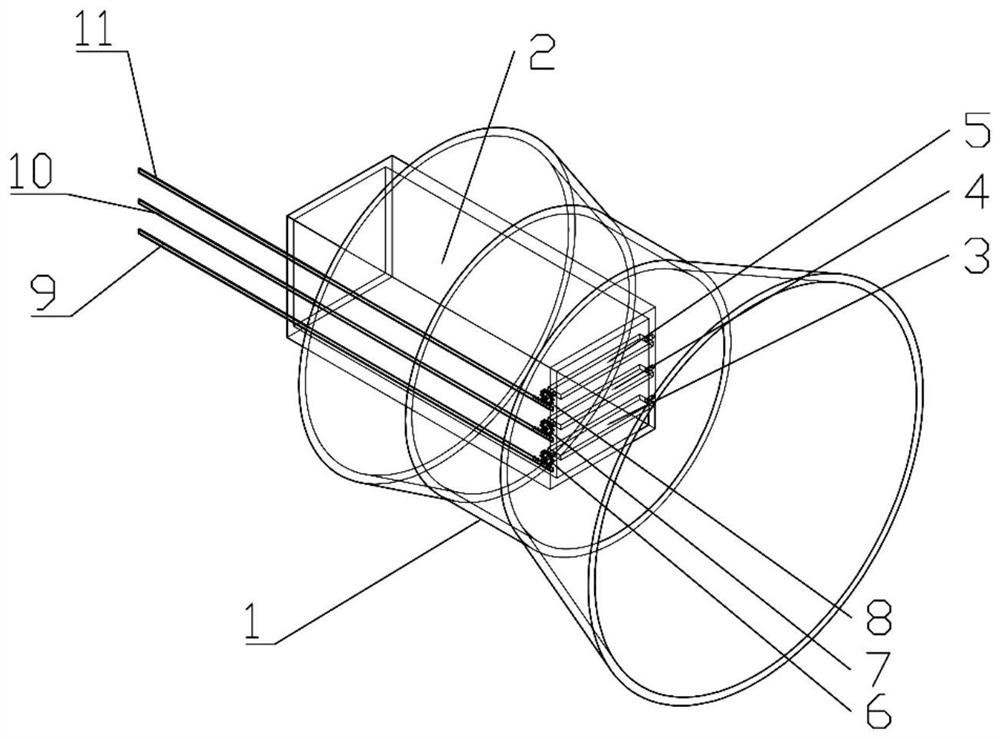 Combustor with adjustable over-fire air supply characteristics