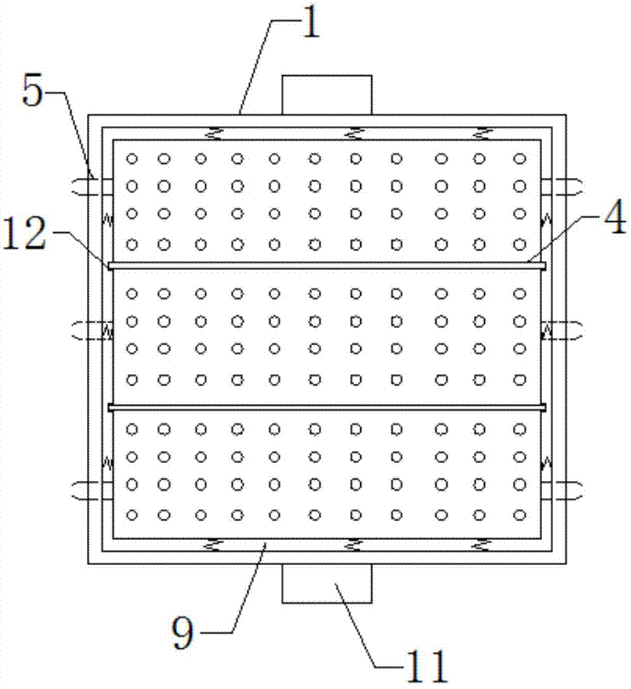 Storage box used for new energy automobile battery