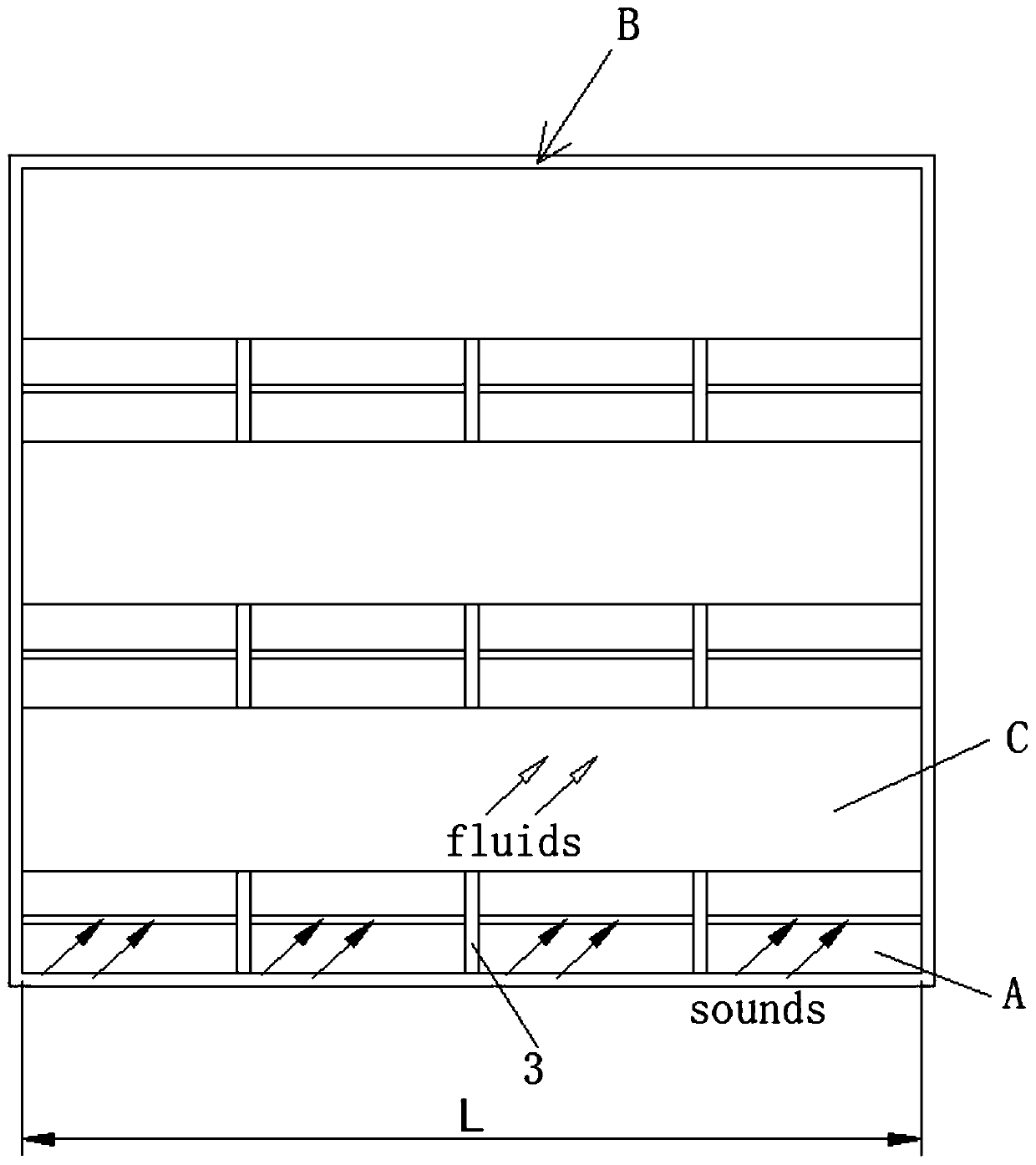 Ultra-open type efficient ventilation sound absorption unit and sound absorber