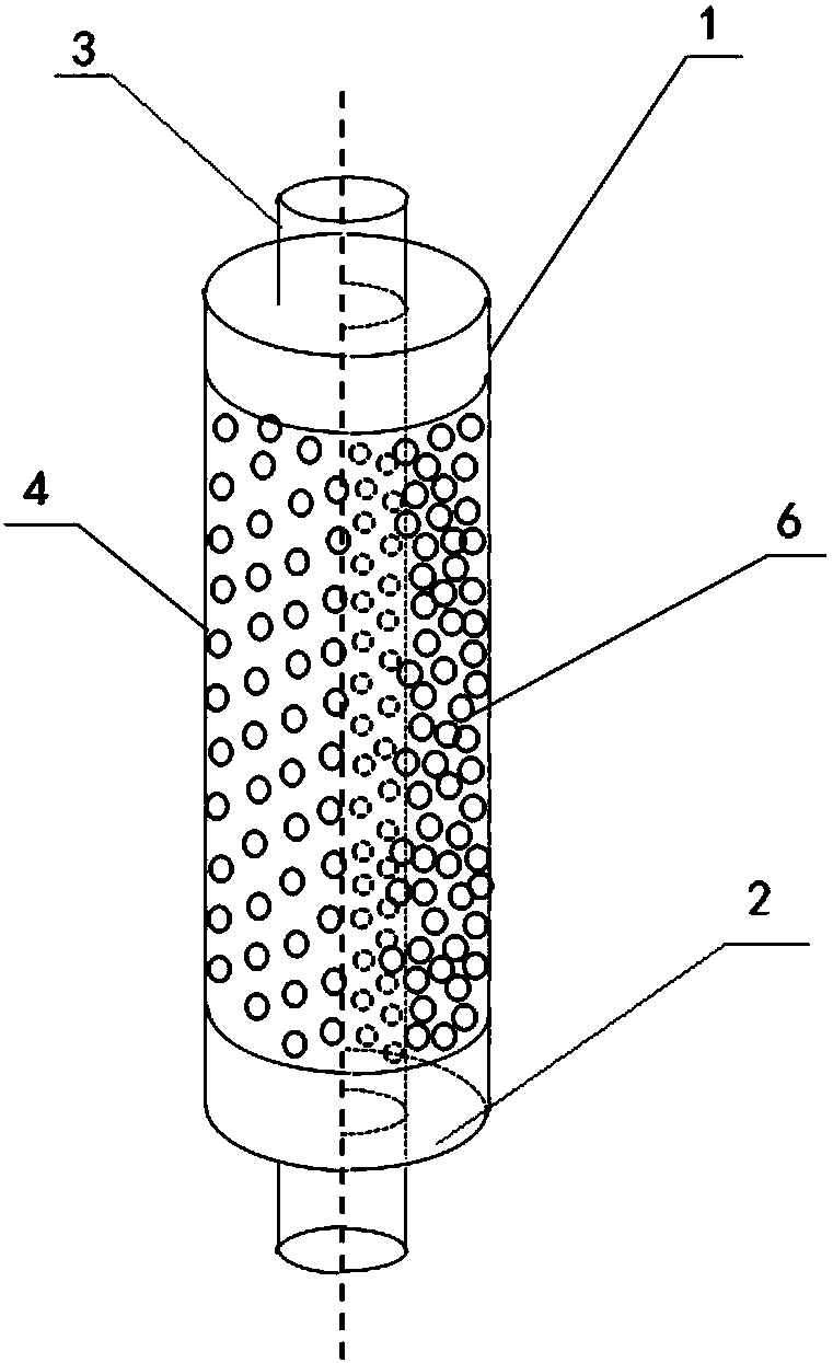 Water-controlling sand prevention device and method used for fracturing horizontal gas well