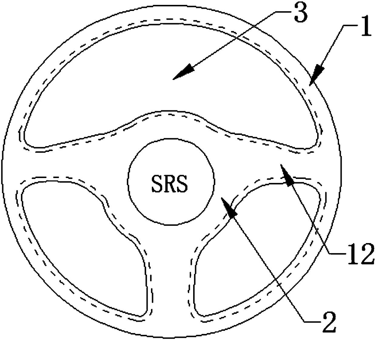 Steering wheel with instrument display function and vehicle with steering wheel