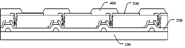 A printed light-emitting diode display device and its manufacturing method