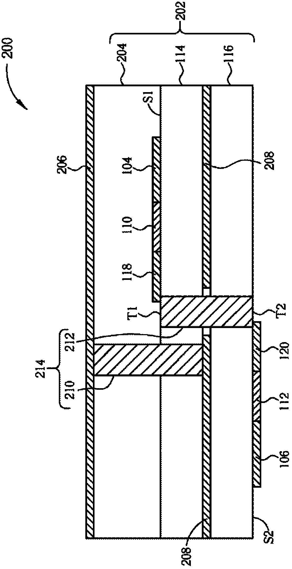 Circuit device with signal line transition element