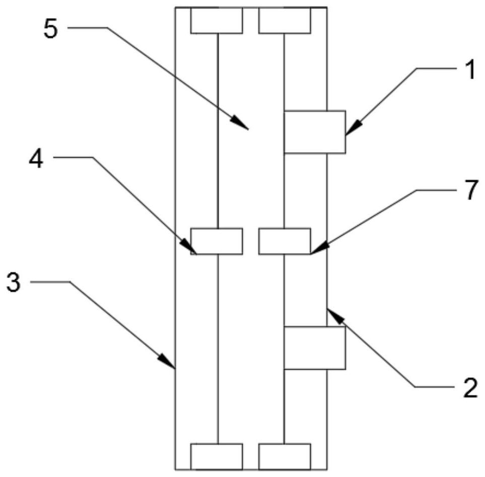 Internal partition plate structure of electric control cabinet