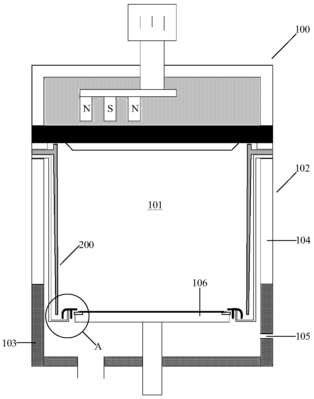 A kind of reaction chamber and reaction equipment