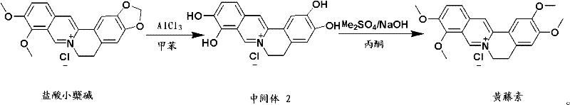 Preparation method of fibrauretine