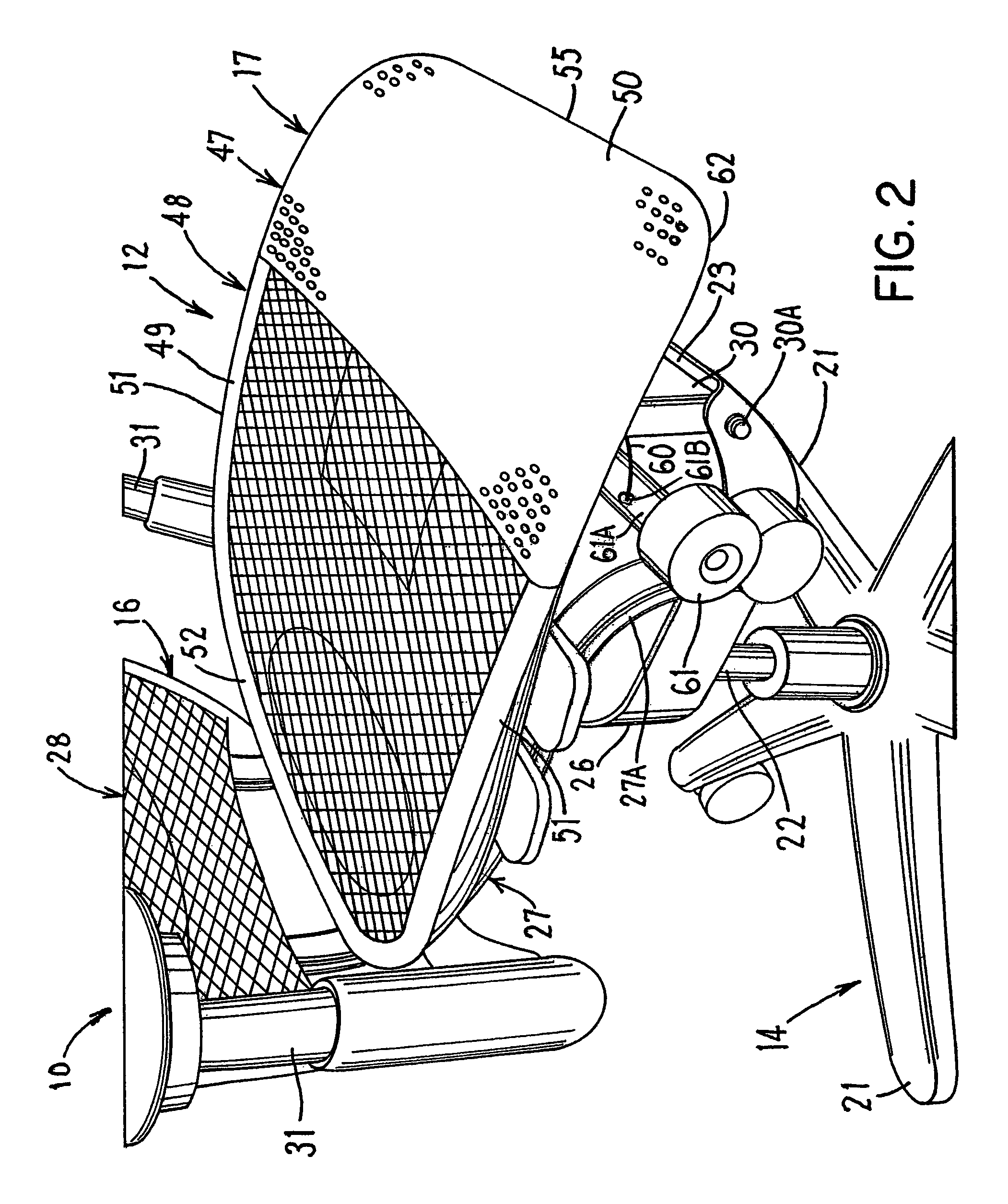 Chair having a suspension seat assembly