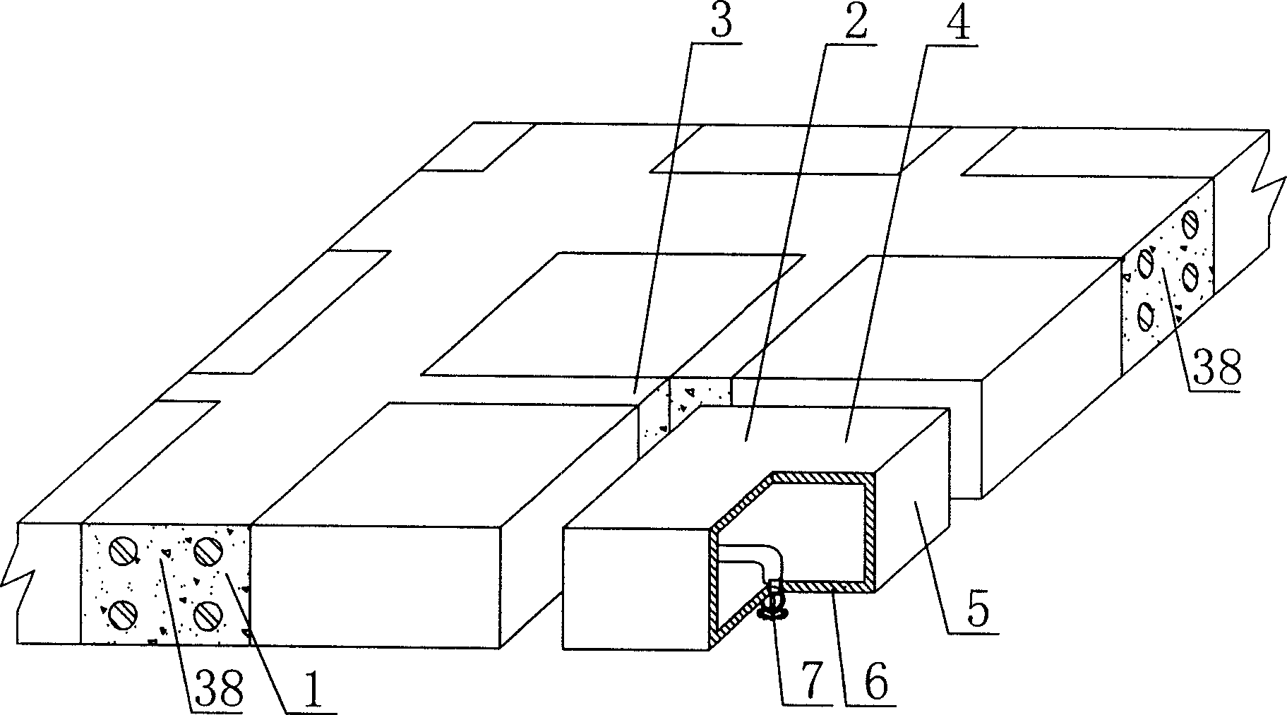 Cast-in-place concrete hollow plate