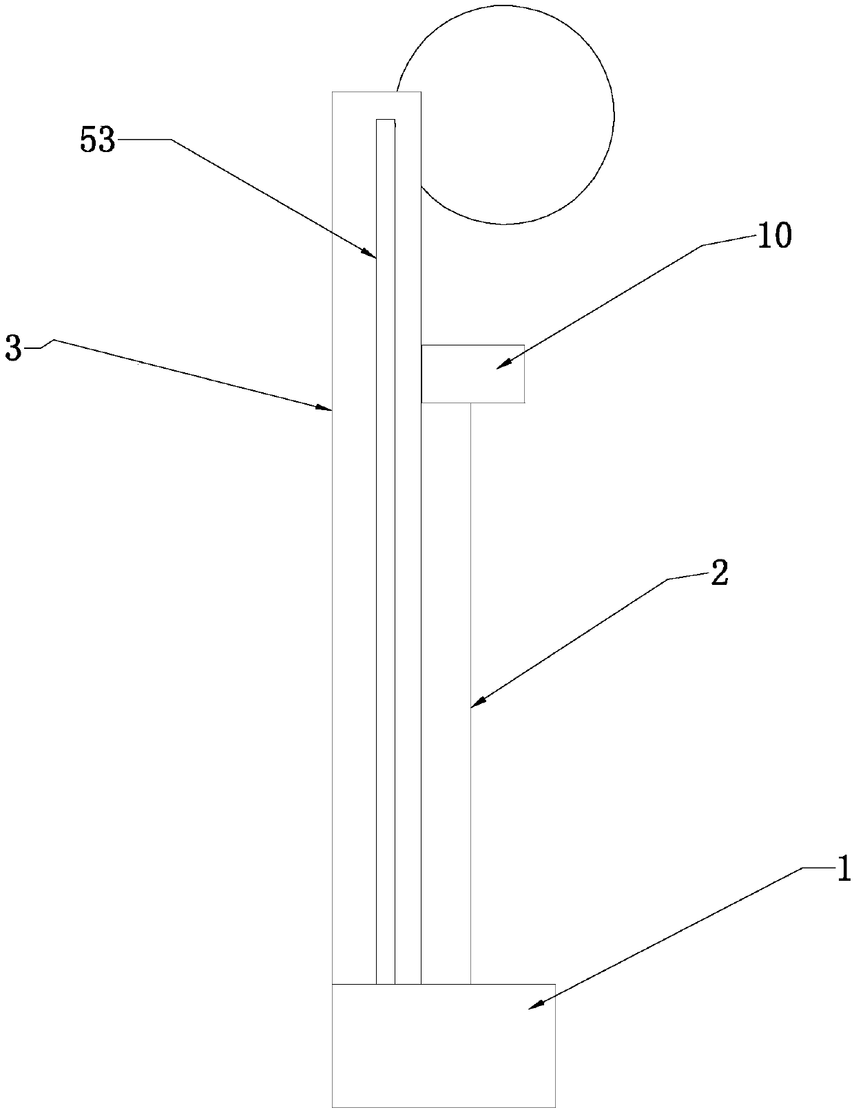 A mobile anti-wind column