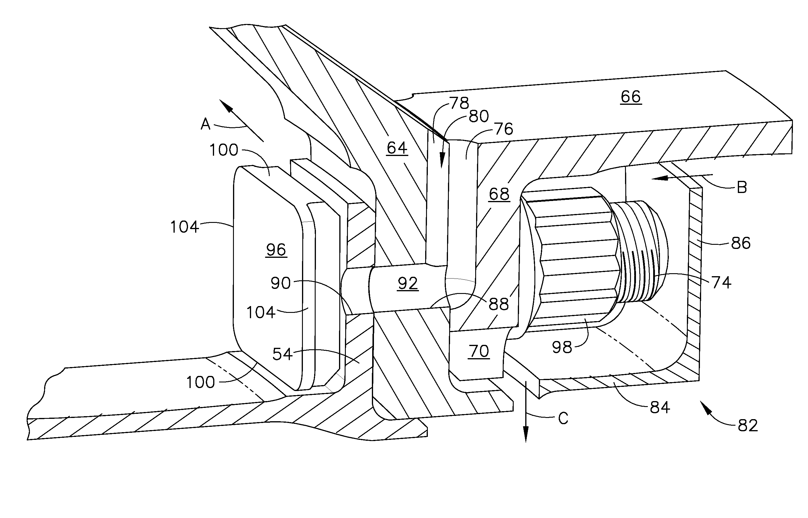 Mechanical joint for a gas turbine engine