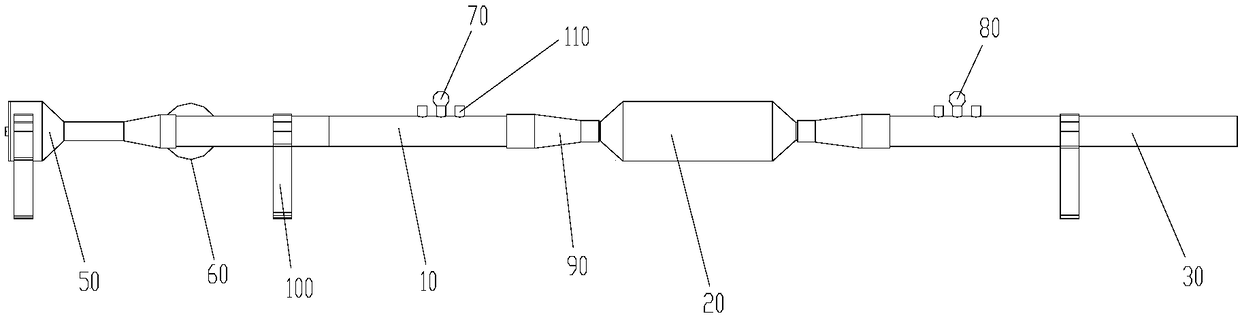 Silencer measuring device