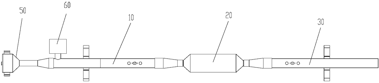 Silencer measuring device