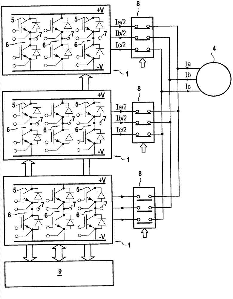 Method and device for controlling a polyphase electrical machine