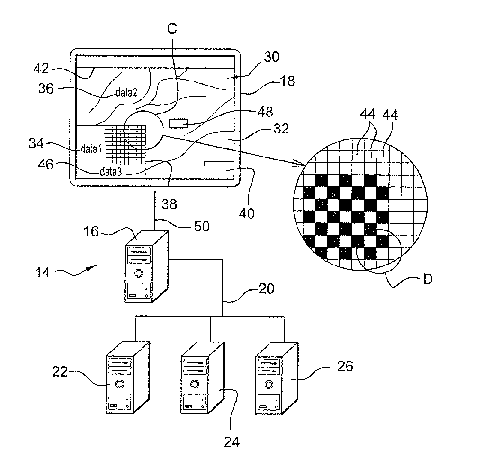 Method of displaying an image on a screen of an aircraft