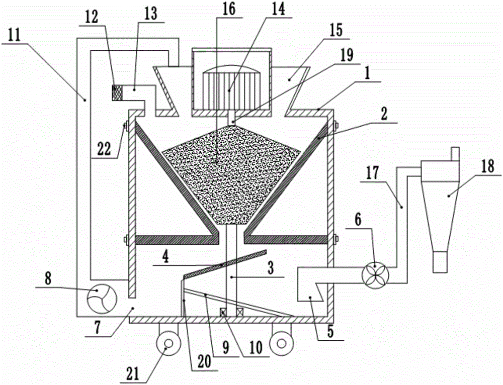 Cement grinding device capable of processing cement of different particle sizes