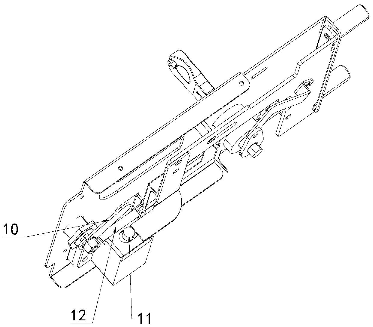 Security cabinet lock and security cabinet