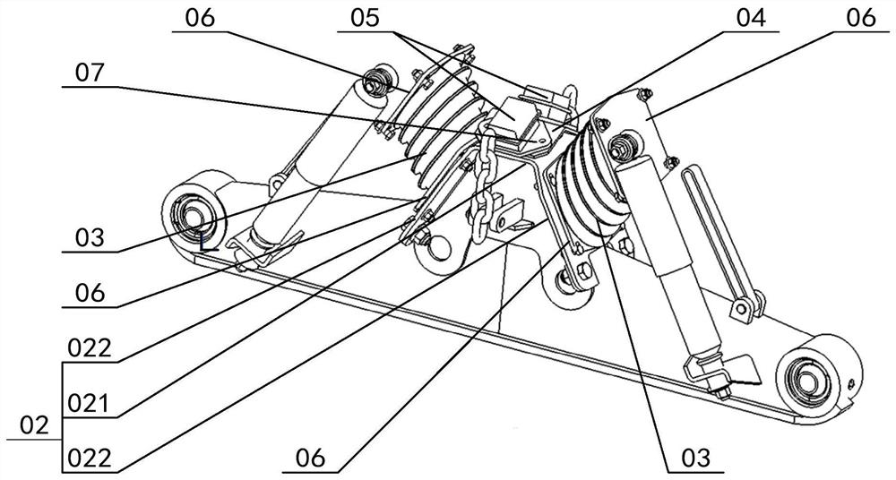 Suspension assembly and crane using it