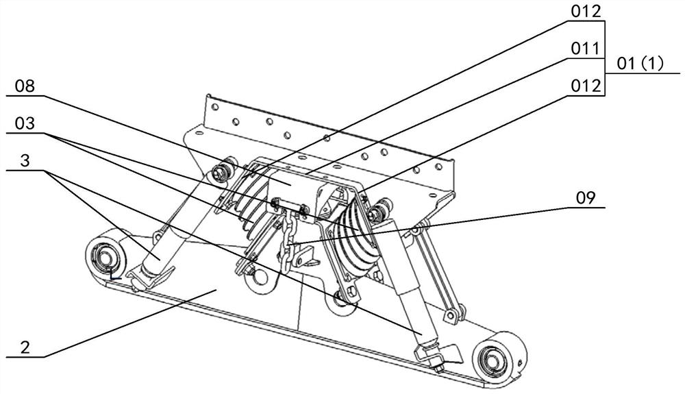 Suspension assembly and crane using it
