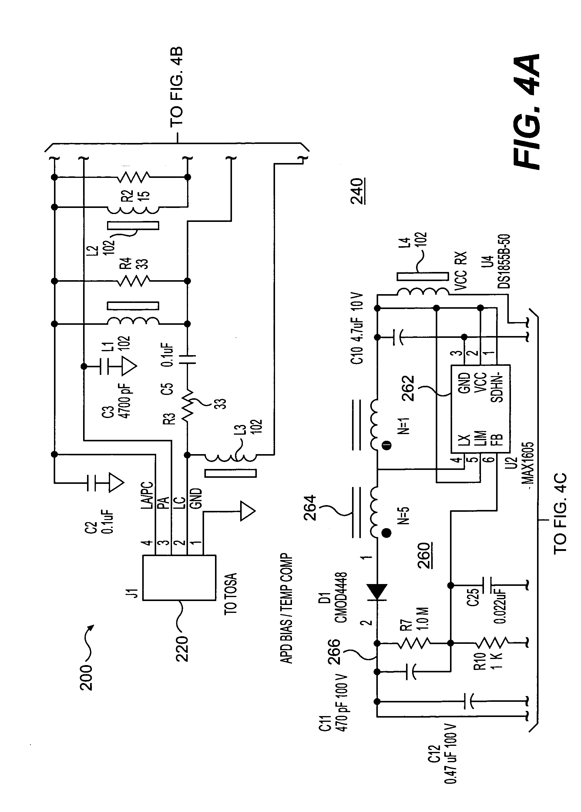 Electronic interface for long reach optical transceiver