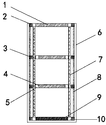 Novel deformation-preventing dust collection filtering cloth bag