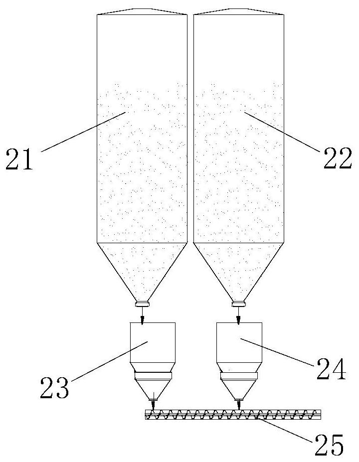 Intermittent asphalt concrete mixing plant