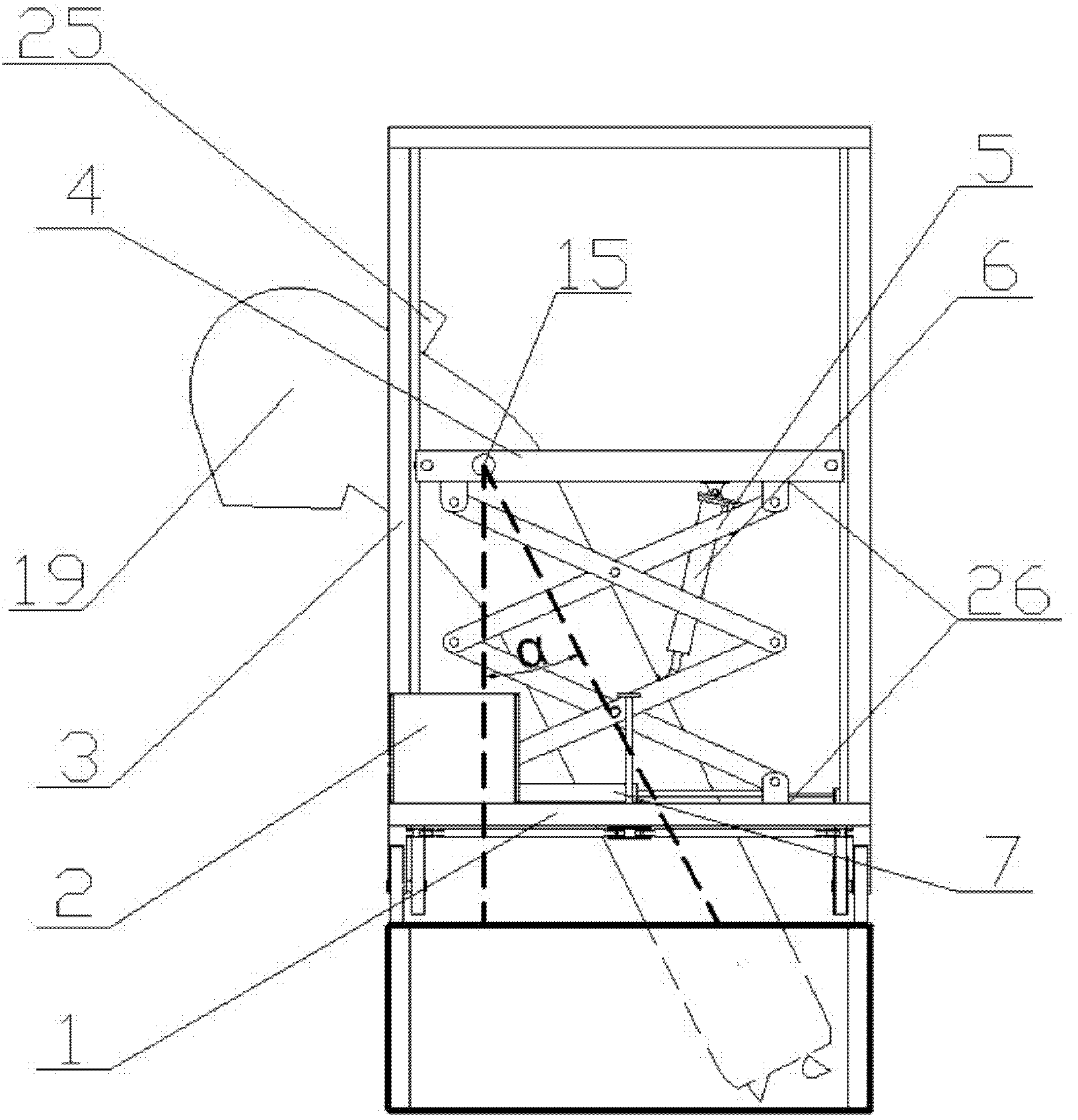 Automatic fermented grain material discharge device