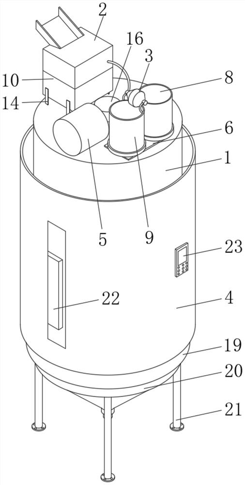 Batching device for preparing high-strength gypsum a from industrial byproduct gypsum